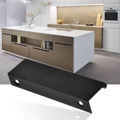 modern edge pull cabinet hardware